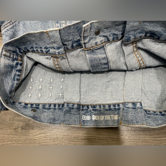 Ksubi Blue Denim Jacket JUSTIFY JACKET KARMA FLASH Sz M‎ - Picture 7 of 11